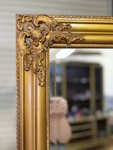 LARGE ORNATE MIRROR ANTIQUE GOLD in Ramstein, Germany