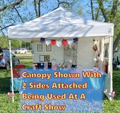 White E-ZUP Canopy Tent 10x10 with 4 Sidewalls in Macon, Georgia