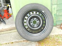 Black New Rim and Used Tire in Cherry Point, North Carolina