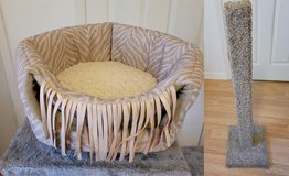 Cat bed house scratching post in Fort Rucker, Alabama