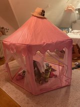 girl's tent  lights up in Wiesbaden, GE