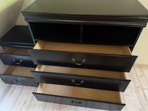 black dresser with 2 nightstands in Stuttgart, GE