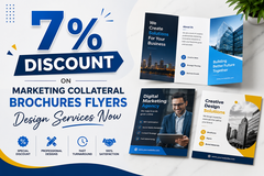 7% Discount on Marketing Collateral Brochures Flyers Design Services Now in Orland Park, Illinois