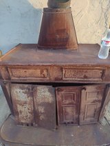 antique fire place in 29 Palms, California
