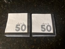 New 50 “Cheers to 50 Years” Cocktail Napkins in Plainfield, Illinois