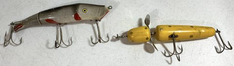 $20ea - Vintage 1940s 50s Crankbait Lures - Mud Puppy -OR- Pflueger Globe in Joliet, Illinois