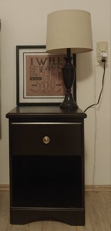 Nightstand with lamp and painting in Wiesbaden, GE