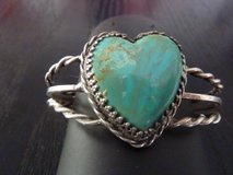 Silver Heart Turquoise Bracelet Southwestern in Compton, California