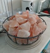 This Himalayan pick salt light in Alamogordo, New Mexico