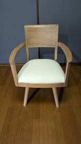 Four dining room kitchen table chairs, 360 Degree Rotation, Solid Wood, NEW. in Okinawa, Japan
