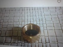 SUTEKUS 5/8" NPT BRASS PIPE FITTING HEX THREADED STOP VALVE CAP W/ GASKETS in Fort Leonard Wood, Missouri