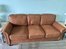 Couch- micro suede fabric in Camp Lejeune, North Carolina