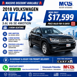 2018 VOLKSWAGEN ATLAS 3.6L V6 SE 4MOTION in Ramstein, Germany