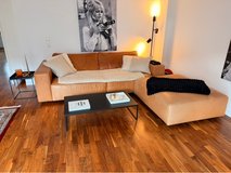 Beautiful, extra-wide sofa high-quality leather by Musterring in Ramstein, Germany