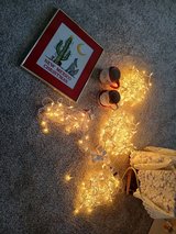 lights , 2 santa cups & a wall hanging in Alamogordo, New Mexico