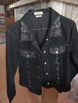 Black demin jacket sz Small in Alamogordo, New Mexico