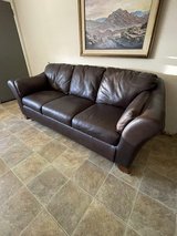 Leather couch in 29 Palms, California