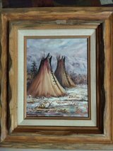 Oil Painting Indian-Teepee in Alamogordo, New Mexico