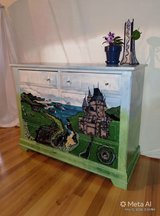 hand painted castle dresser in Jacksonville, Alabama