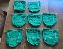 CROWN ROYAL WHISKEY 750ML Green APPLE Drawstring Bags Qty "8" in Chicago, Illinois