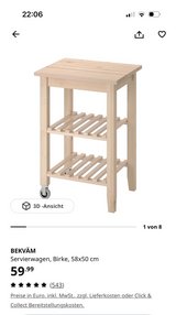 Kitchen cart on 2 wheels, Ikea in Ramstein, Germany