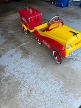 Coca-Cola pedal car w/trailer and cooler in Batavia, Illinois