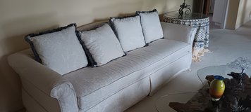 White vintage couch in Vacaville, California