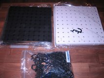 2 Black 2 White Pegboards with hooks in Warner Robins, Georgia