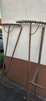 Antique farming tools in Ramstein, Germany
