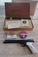 Rare Crosman 112 .22 Cal CO2 Pistol w/ Box, External Tank, Papers (1950-4) + in Naperville, Illinois