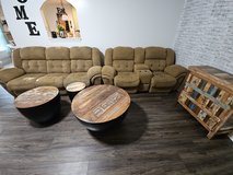 ? Complete Living Room Set – Sofa, Loveseat, 3 Tables & Accent Cabinet ? in Warner Robins, Georgia