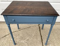 Unique Antique 1800s Wood Accent / Side Table - Drawer pulls out a Writing Desk in Naperville, Illinois