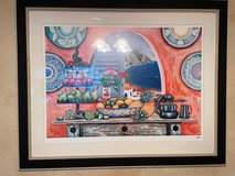 MATTED FRAMED ITALIAN VILLA KITCHEN ART - $25.00 in Vacaville, California