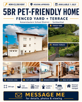 5BR PET-FRIENDLY HOME FENCED YARD in Ramstein, Germany