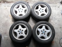 BMW OEM alloy wheels with good tires for sale in Ramstein, Germany