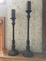 Beautiful tall metal candlesticks in Naperville, Illinois