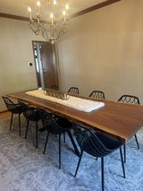custom wood dining table in Chicago, Illinois