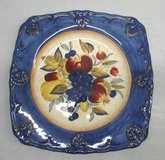 Certified International Tuscan Fruit Pamela Gladding Lg Square Platter 16" in Warner Robins, Georgia