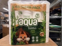 Aqua Bamboo Toilet Paper – 144 Rolls (3 Packs x 48) – New & Sealed in Stuttgart, GE