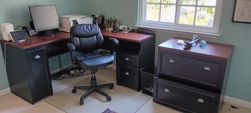 Desk, file cabinet and chair in Vacaville, California