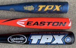 $10ea Adult - Youth & Tee Baseball Bats - Louisville Slugger & Easton Bat in Bolingbrook, Illinois