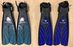 $10 per Pair Flow swim Fins / Flippers - adjustable heel - S-M & ML-XL in Chicago, Illinois