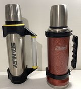 $12ea - Stanley Aladdin -OR- Coleman Insulated Stainless 1 Litre Thermos w/ Handle in Bolingbrook, Illinois