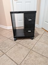 Black wood printer computer stand cabinet stand in Beaufort, South Carolina
