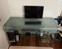 Glass Computer desk in Okinawa, Japan