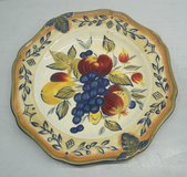 Certified International Tuscan Fruit Pamela Gladding Lg Round Chop Plate Platter 16" in Warner Robins, Georgia