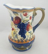 Certified International Tuscan Fruit Pamela Gladding Pitcher 128 oz 11.25" Tall in Macon, Georgia