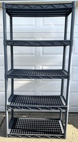 5 Tier Heavy Duty Plastic Shelving Storage Unit - 36"W x 18" x 73.5"H *EUC* in Joliet, Illinois
