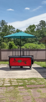 Watermelon Patio Table with storage in Beaufort, South Carolina