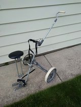 Golf, 2 Wheel Trolly, Push, Pull, Cart, Caddy, Caddie WITH SEAT in Plainfield, Illinois